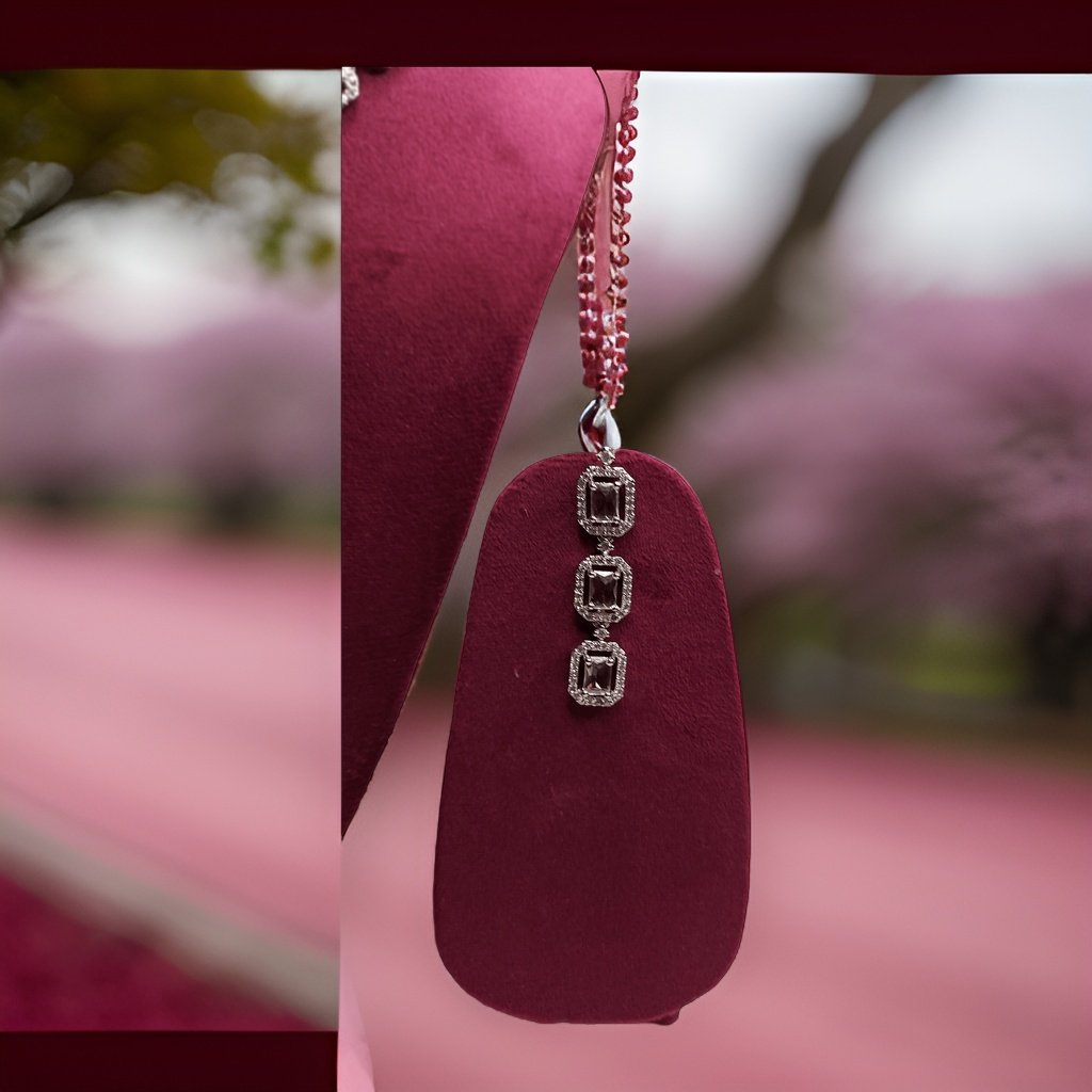 Embrace sophistication with our American Diamond Kuhu's Style Necklace. Featuring a timeless design with American diamond accents, this necklace adds a touch of glamour to any ensemble. The adjustable length ensures a comfortable fit, making it suitable for all occasions.