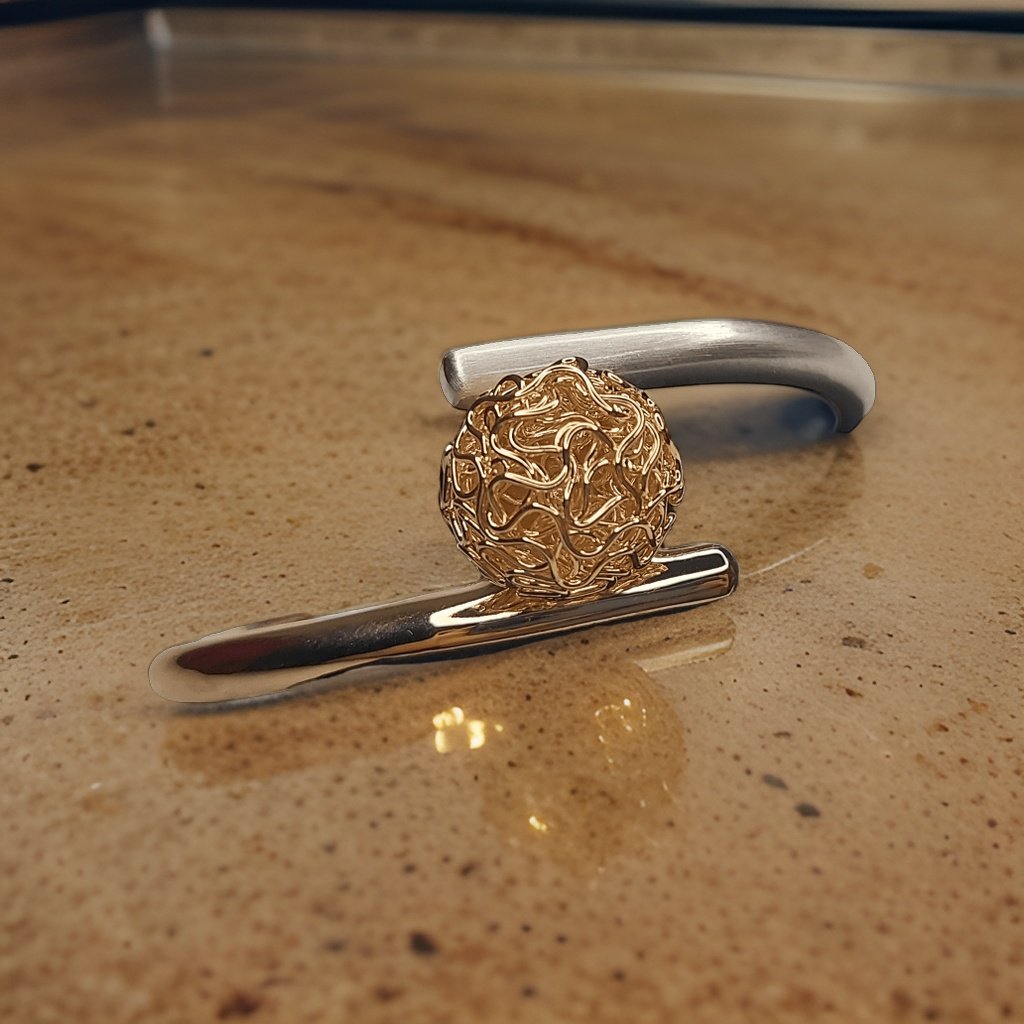 Add a touch of bohemian flair to your ensemble with our Wire Ball Wrap Bracelet. Featuring wire balls wrapped around your wrist, this bracelet adds texture and dimension to any look. The adjustable length ensures a comfortable fit, making it suitable for all occasions.
