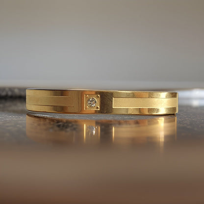 Enhance your style with our 2 Line Sophisticated Design Bracelet. This elegant piece features a sleek and modern design that adds sophistication to any outfit. Crafted with premium materials, it's the perfect accessory for both casual and formal occasions.