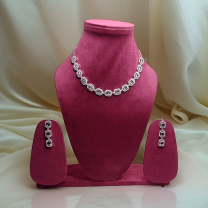 Embrace sophistication with our American Diamond Kuhu's Style Necklace. Featuring a timeless design with American diamond accents, this necklace adds a touch of glamour to any ensemble. The adjustable length ensures a comfortable fit, making it suitable for all occasions.