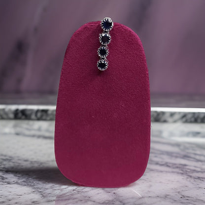 Add a pop of color to your look with our Beautiful Silver Blue Necklace. This stunning piece features a silver chain with blue accents for a chic and sophisticated look. The adjustable length ensures a comfortable fit, making it suitable for all necklines.