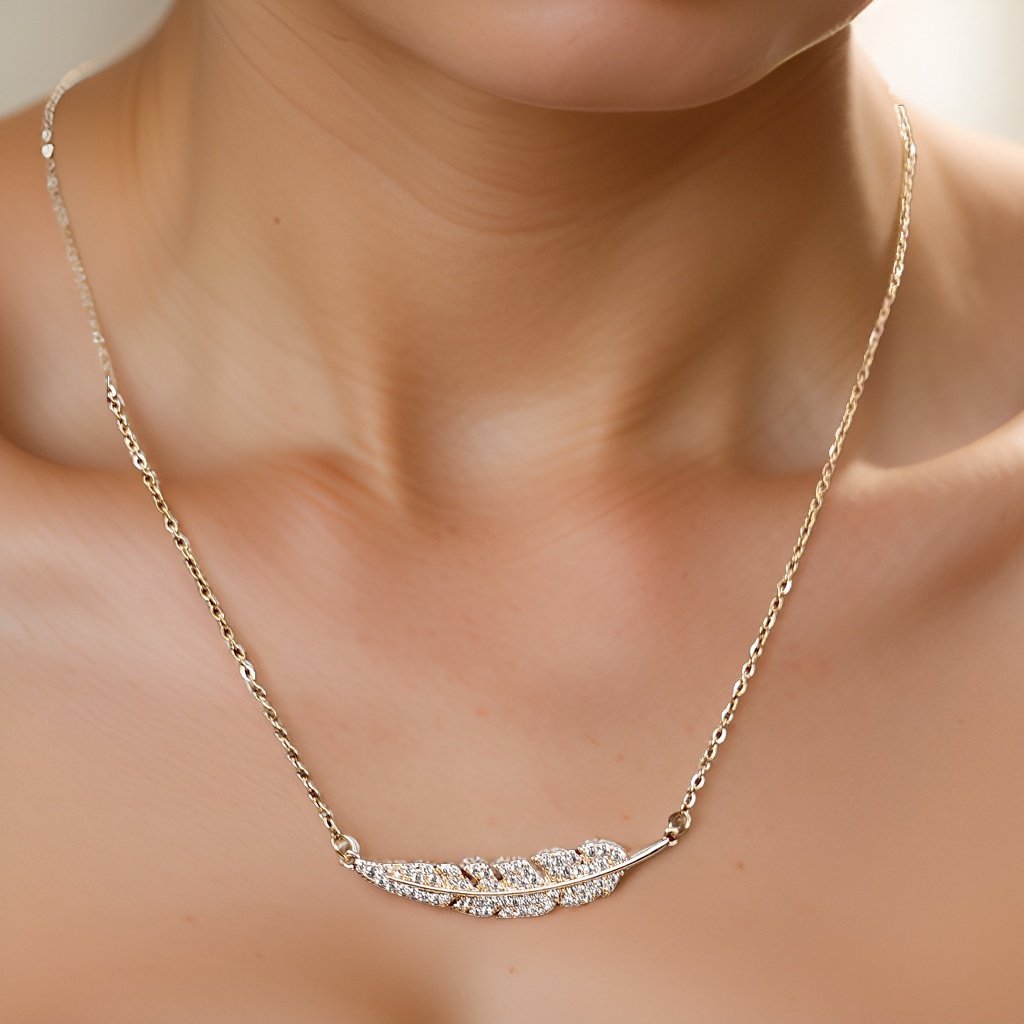 Channel your free-spirited style with our Feather Sterling Pendant. This delicate piece features a sterling silver feather pendant that adds a bohemian vibe to any look. The adjustable chain ensures a comfortable fit, making it suitable for all occasions.