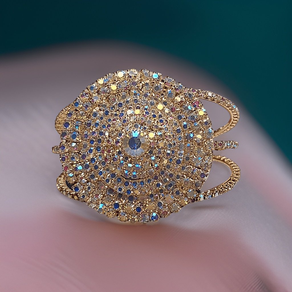 Add a touch of luxury to your ensemble with our Kuhu Diamond Look Like Bracelet. Featuring diamond-like accents, this bracelet exudes elegance and sophistication. The adjustable clasp ensures a comfortable fit, making it suitable for everyday wear or special occasions.