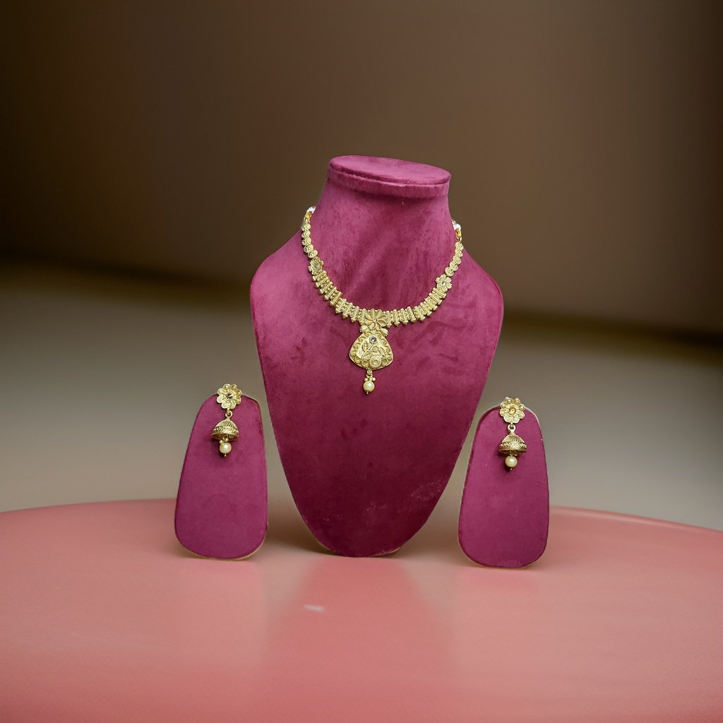Elevate your look with our Kuhu Necklace. This stunning piece exudes sophistication with its timeless design and superior craftsmanship. Whether worn alone or layered with other necklaces, it adds a touch of glamour to any outfit.