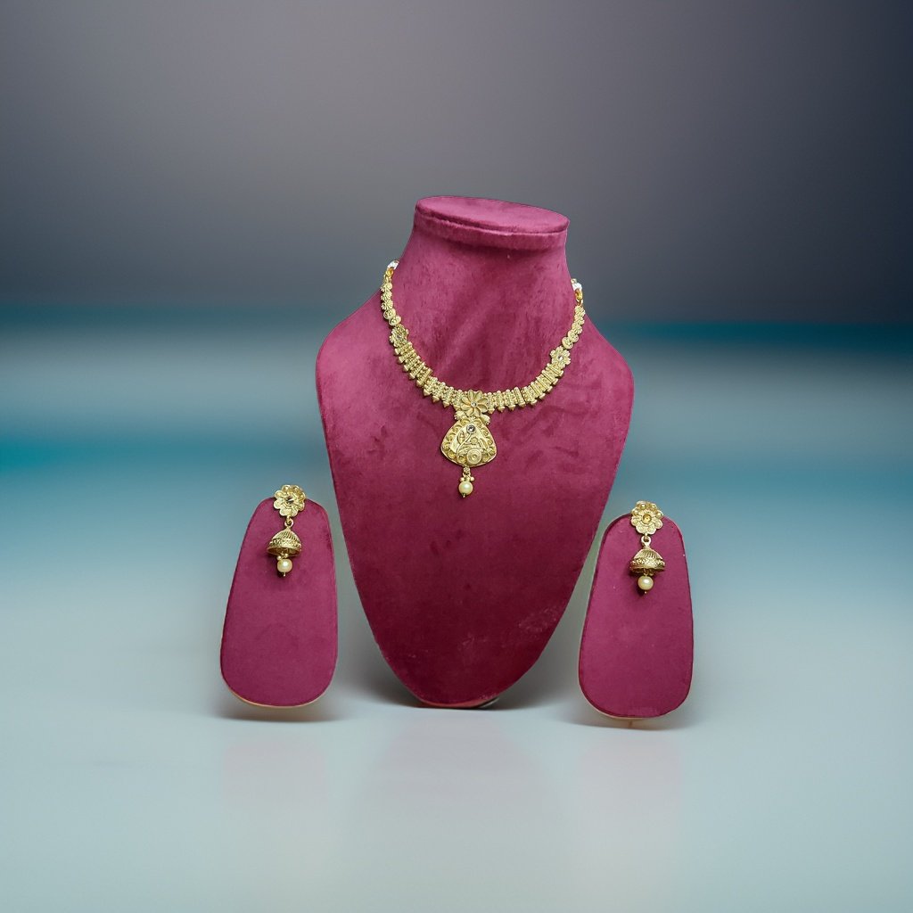 Elevate your look with our Kuhu Necklace. This stunning piece exudes sophistication with its timeless design and superior craftsmanship. Whether worn alone or layered with other necklaces, it adds a touch of glamour to any outfit.
