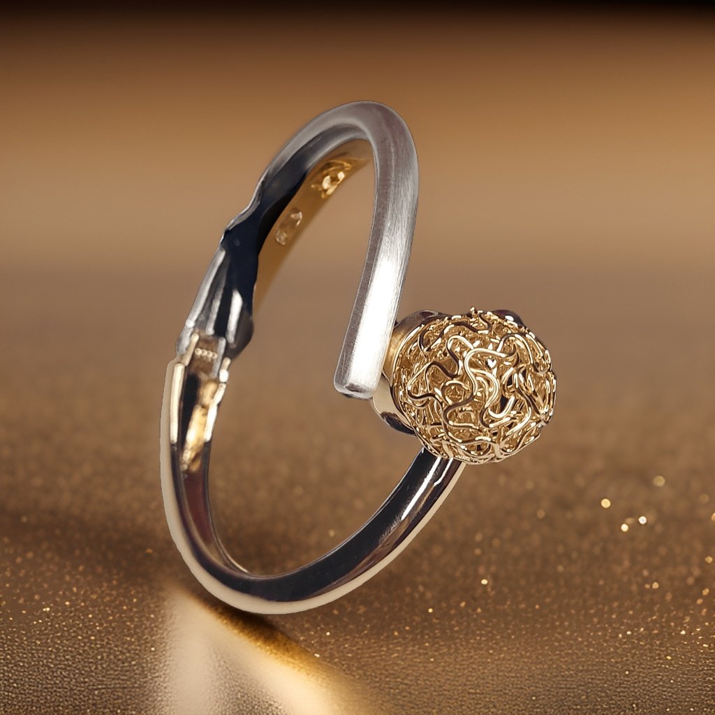 Add a touch of bohemian flair to your ensemble with our Wire Ball Wrap Bracelet. Featuring wire balls wrapped around your wrist, this bracelet adds texture and dimension to any look. The adjustable length ensures a comfortable fit, making it suitable for all occasions.