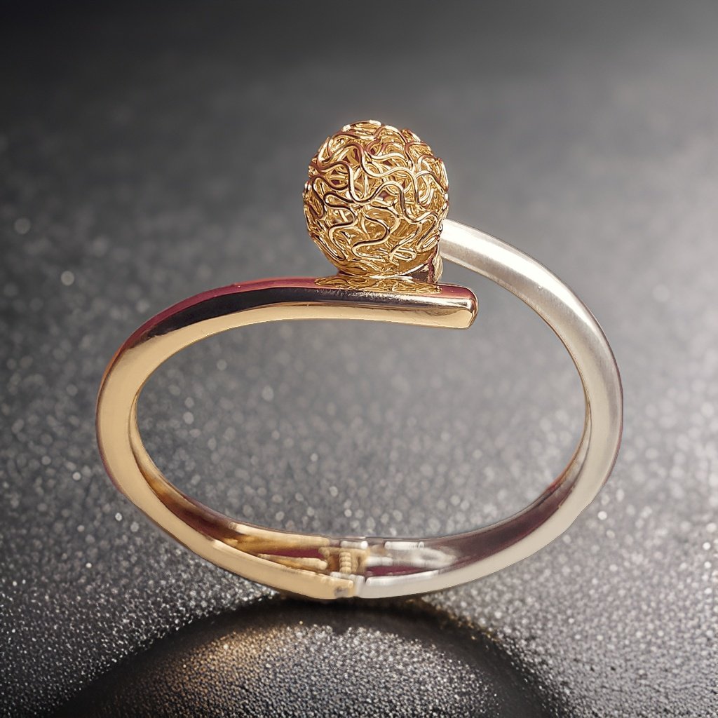Add a touch of bohemian flair to your ensemble with our Wire Ball Wrap Bracelet. Featuring wire balls wrapped around your wrist, this bracelet adds texture and dimension to any look. The adjustable length ensures a comfortable fit, making it suitable for all occasions.